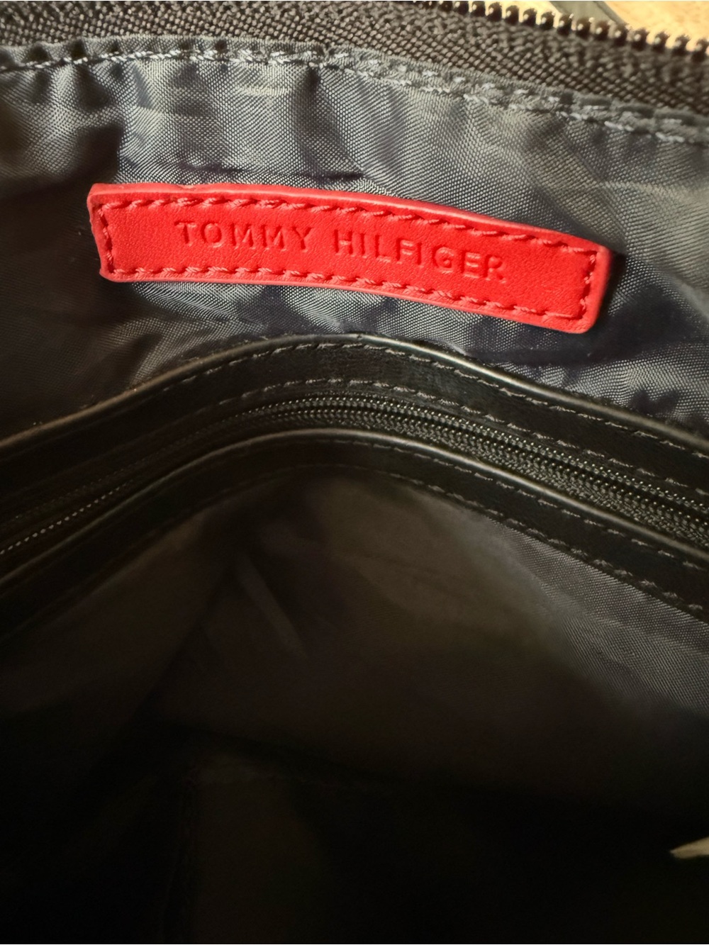 Tommy Hilfiger Black Quilted Crossbody Bag with Gold Accent - Picture 6 of 12